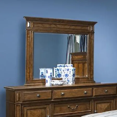 Traditional Mirror with Raised Panel Frame